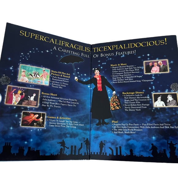 Mary Poppins DVD 2 Disc Set 40TH Anniversary Edition and Soundtrack Set 2-Disc - Picture 3 of 7